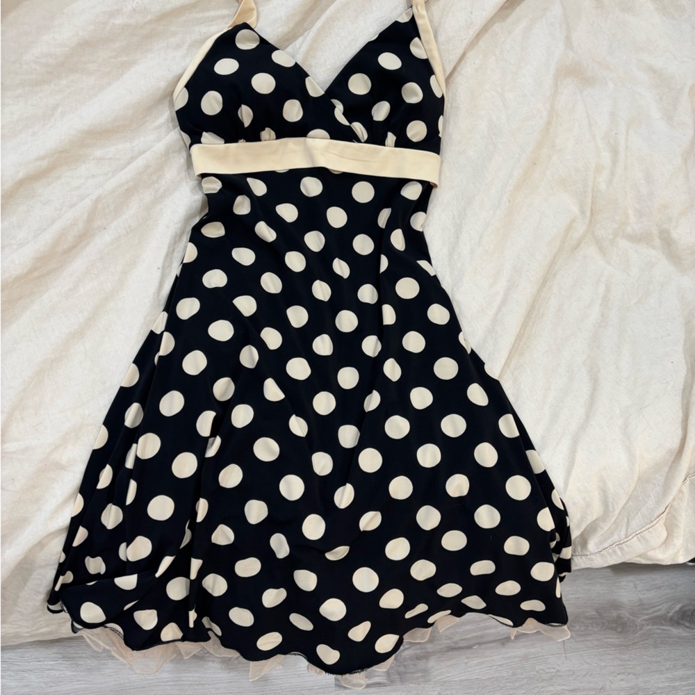 Vintage Polka Dot Halter Dress